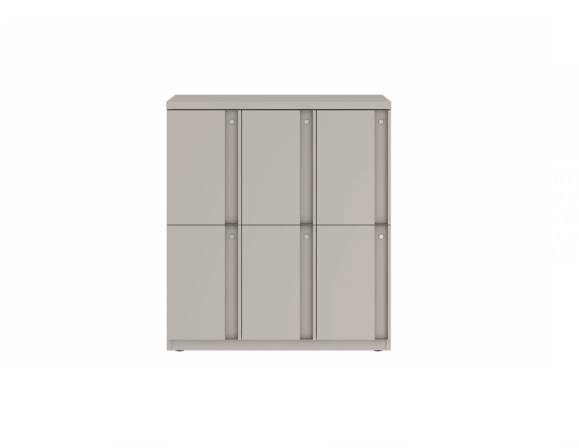 Prime™ 40"H Triple Column Locker, Two Rows, 36"W x 18"D, Full Pull Doors - Left Opening | GUTTSF240S36LP