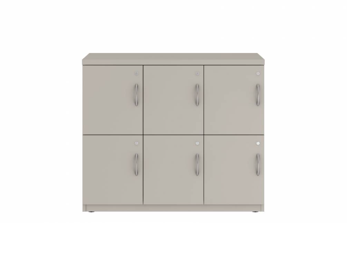 Prime™ 35.2"H Triple Column Locker, Two Rows, 42"W x 18"D, Flat Metal Doors - Left Opening | GUTTSF235S42LM