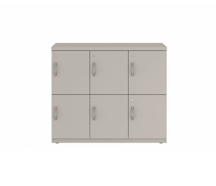 Prime™ 35.2"H Triple Column Locker, Two Rows, 42"W x 18"D, Flat Metal Doors - Right Opening | GUTTSF235S42RM