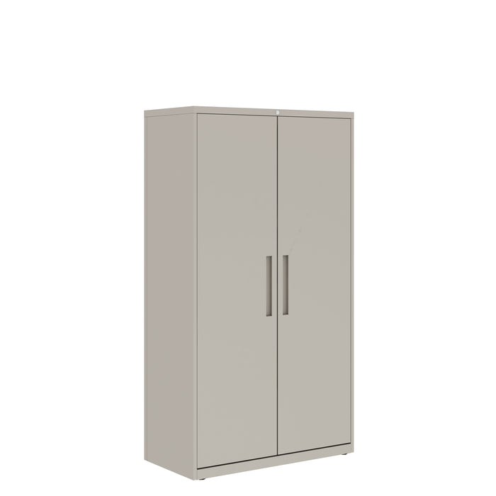 Prime™ 65.6"H Wardrobe Cabinet, 36"W x 18"D - Full Width Shelf & Center Divider, Shelving - Left, Wardrobe - Right | GUWC51C1836P