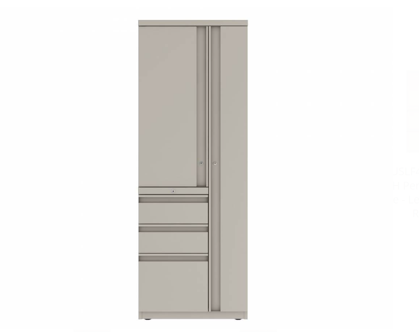 Prime™ 65.6"H Personal Storage Tower, Box/Box/File - Left, Wardrobe - Right | GUSLF5024BCPR