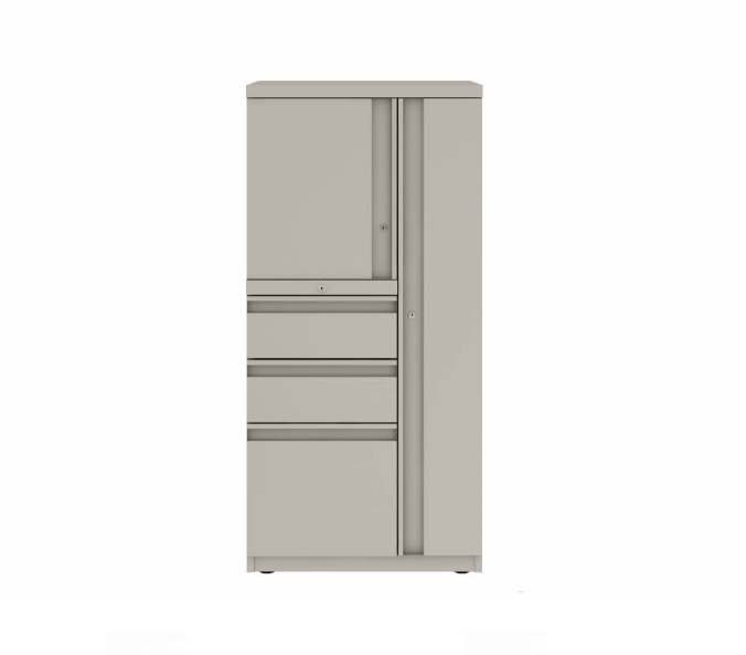 Prime™ 49.6"H Personal Tower, Box/Box/File - Left, Wardrobe - Right | GUSLF4G24BCPR