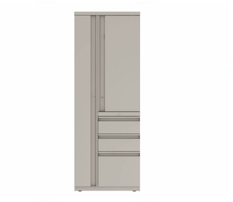 Prime™ 65.6"H Personal Tower, Wardrobe - Left, Box/Box/File - Right | GUSLF5024BCPL