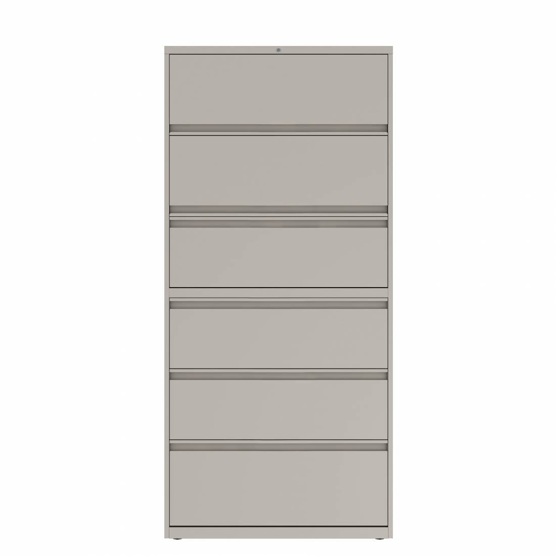 Prime™ 77.6"H Six Drawers Lateral File Cabinet, 36"W x 18"D - Two Receding, Four Fixed Front | GULF60G1836P