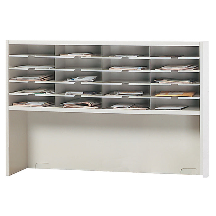 Mailflow-to-Go 1-Tier Sorter, Riser, 48"W x 13 1/4"D x 33 1/4"H, (20) 3"H Sorting Pkts | SR4833R