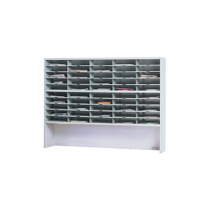 Mailflow-to-Go 2-Tier Sorter, Riser, 60"W x 13 1/4"D x 46 1/4"H, (50) 3"H Sorting Pkts | SR6046RPG