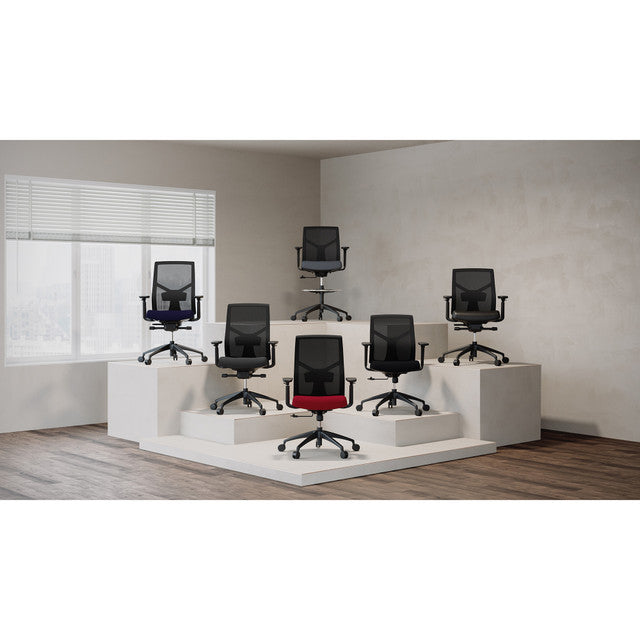 Starlight Mid Back Luxe Task Chair with Black Frame and Seat Slider | OSTW8005F