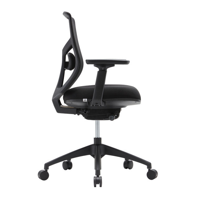 Starlight Mid Back Luxe Task Chair with Black Frame and Seat Slider | OSTW8005F