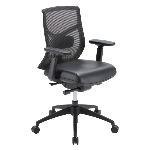 Starlight Mid Back Luxe Task Chair with Black Frame and Seat Slider | OSTW8005F