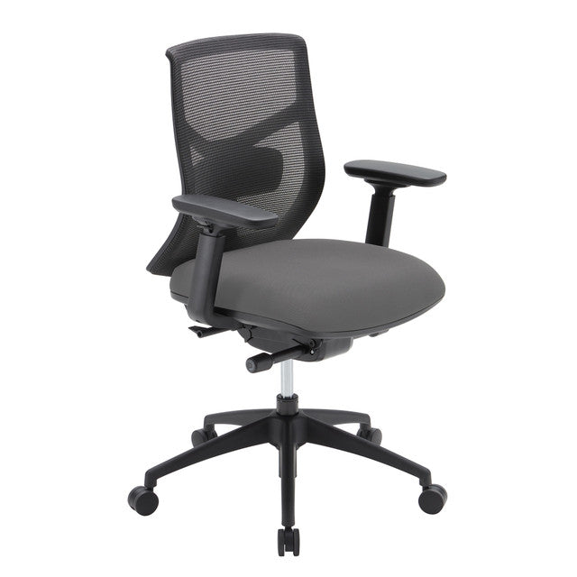 Starlight Mid Back Luxe Task Chair with Black Frame and Seat Slider | OSTW8005F