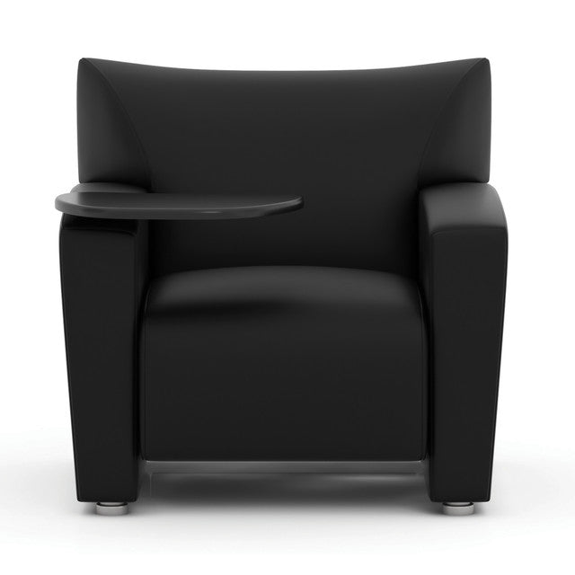 Tribeca Club Chair with Carbonized Finished Tablet Arm | 9681TA