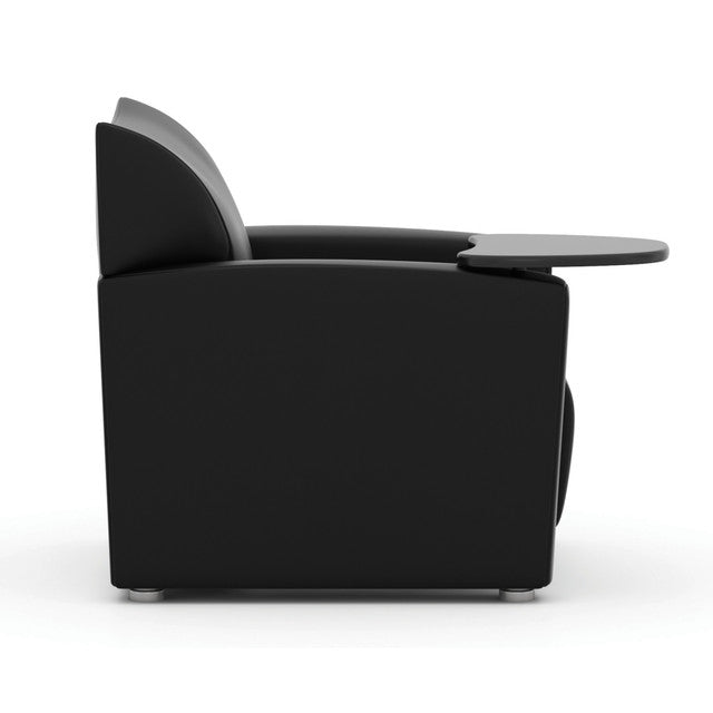 Tribeca Club Chair with Carbonized Finished Tablet Arm | 9681TA