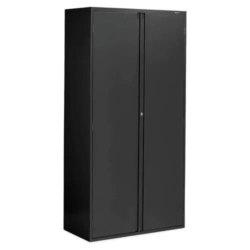 9300 Series Two Door Storage Cabinet - One Fixed Shelf, Three Adjustable Shelves, Looped Full Pull | 9336P-S72L-DWT