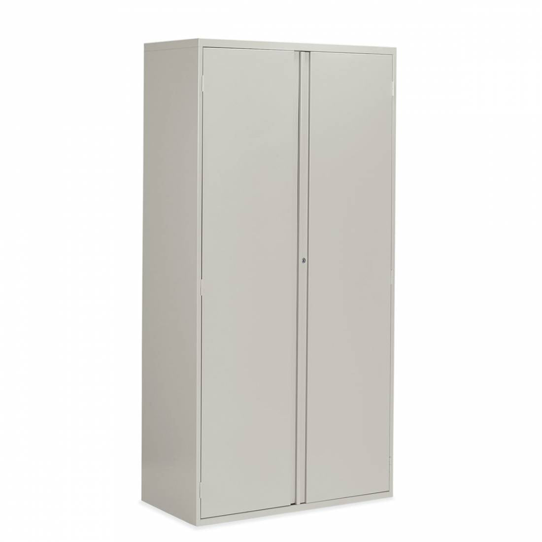 9300 Series Two Door Storage Cabinet - One Fixed Shelf, Three Adjustable Shelves, Looped Full Pull | 9336P-S72L-DWT