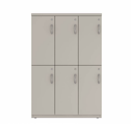 Prime™ 53.6"H Triple Column Locker, Two Rows, 36"W x 18"D, Flat Metal Doors - Left Opening | GUTTSF254S36LM