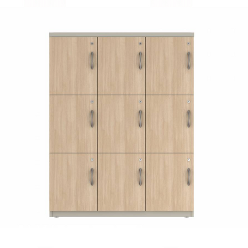Prime™ 53.6"H Triple Column Locker, Three Rows, 42"W x 18"D, Laminate Doors - Left Opening | GUTTSF354S42LL