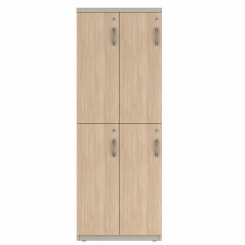 Prime™ 65.6"H Double Column Locker, Two Rows, 24"W x 18"D, Laminate Doors - Left Opening | GUTDSF266S24LL