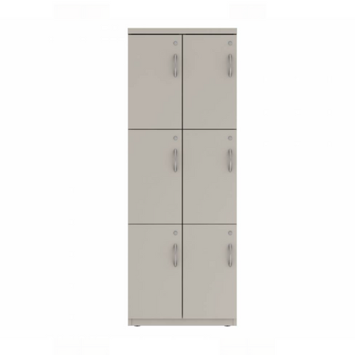 Prime™ 65.6"H Double Column Locker, Three Rows, 24"W x 18"D, Flat Metal Doors - Left Opening | GUTDSF366S24LM