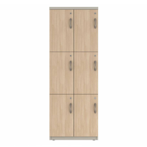 Prime™ 65.6"H Double Column Locker, Three Rows, 24"W x 18"D, Laminate Doors - Left Opening | GUTDSF366S24LL