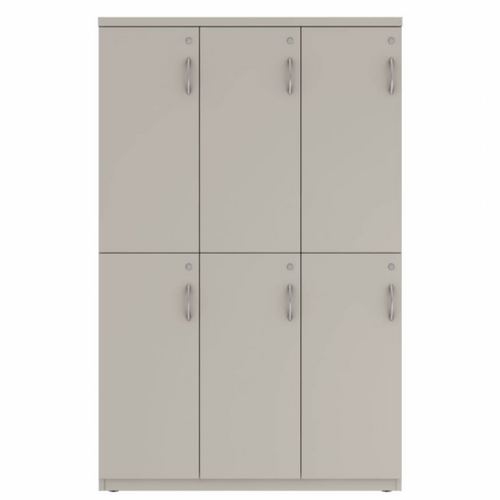 Prime™ 65.6"H Triple Column Locker, Two Rows, 42"W x 18"D, Flat Metal Doors - Left Opening | GUTTSF266S42LM