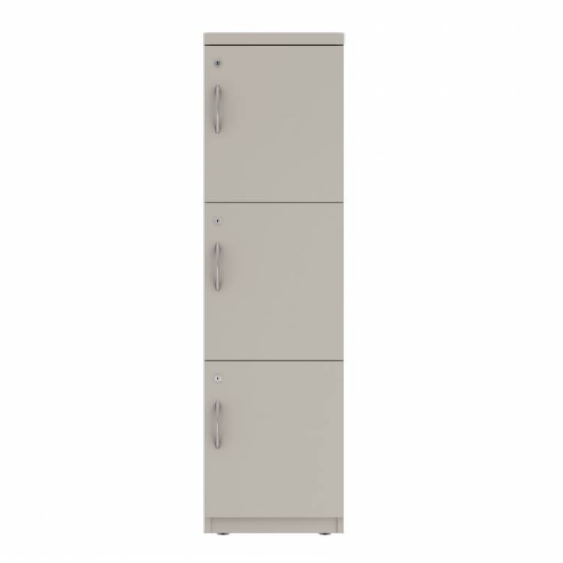 Prime™ 53.6"H Single Column Locker, Three Rows, 15"W x 18"D, Flat Metal Doors - Right Opening | GUTSS354S15RM
