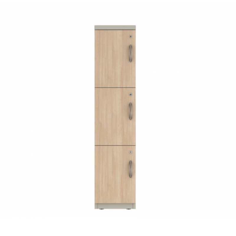 Prime™ 53.6"H Single Column Locker, Three Rows, 12"W x 18"D, Laminate Doors - Left Opening | GUTSS254S18RL