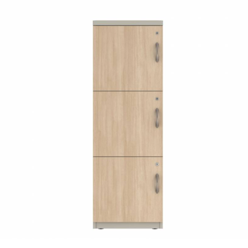 Prime™ 53.6"H Single Column Locker, Three Rows, 18"W x 18"D, Laminate Doors - Left Opening | GUTSS354S18LL