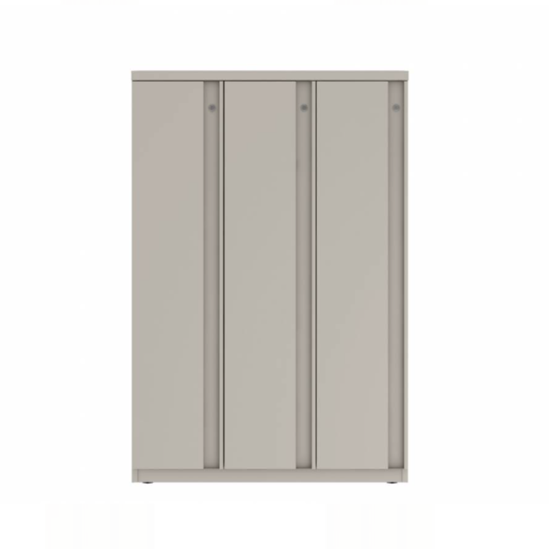 Prime™ 53.6"H Triple Column Locker, One Row, 36"W x 18"D, Full Pull Doors - Left Opening | GUTTSF154S36LP