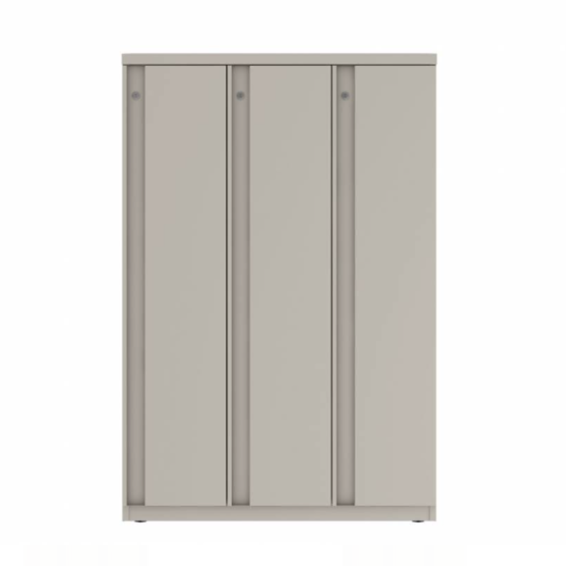 Prime™ 53.6"H Triple Column Locker, One Row, 36"W x 18"D, Full Pull Doors - Right Opening | GUTTSF154S36RP