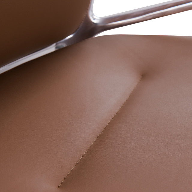 Veneto Executive Mid Back Chair with Polished Aluminum Frame | 301ML