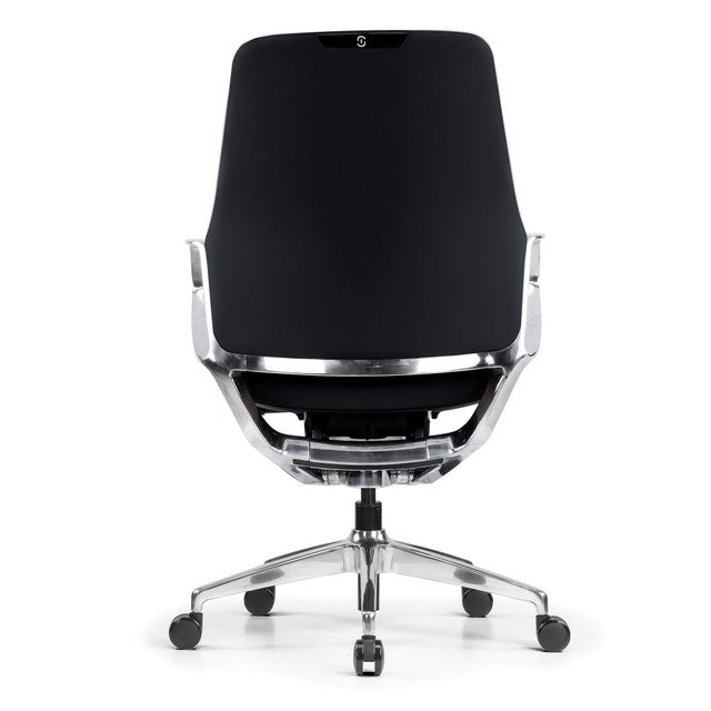 Veneto Executive Mid Back Chair with Polished Aluminum Frame | 301ML