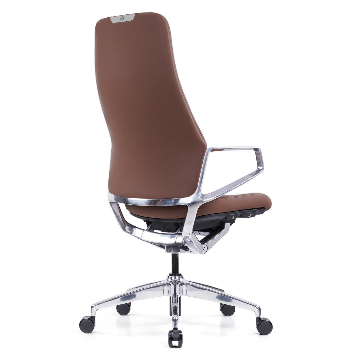 Veneto High Back Executive Chair with Polished Aluminum Frame | 300HL