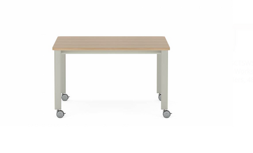 Collaborative Spaces™ 29"H Workshop Table with Casters - 48"W x 48"D | SCTSWSC4848
