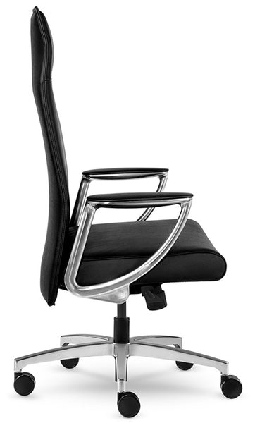 Allseating Mid or High Back Zip Chair in Genuine Leather | 94040