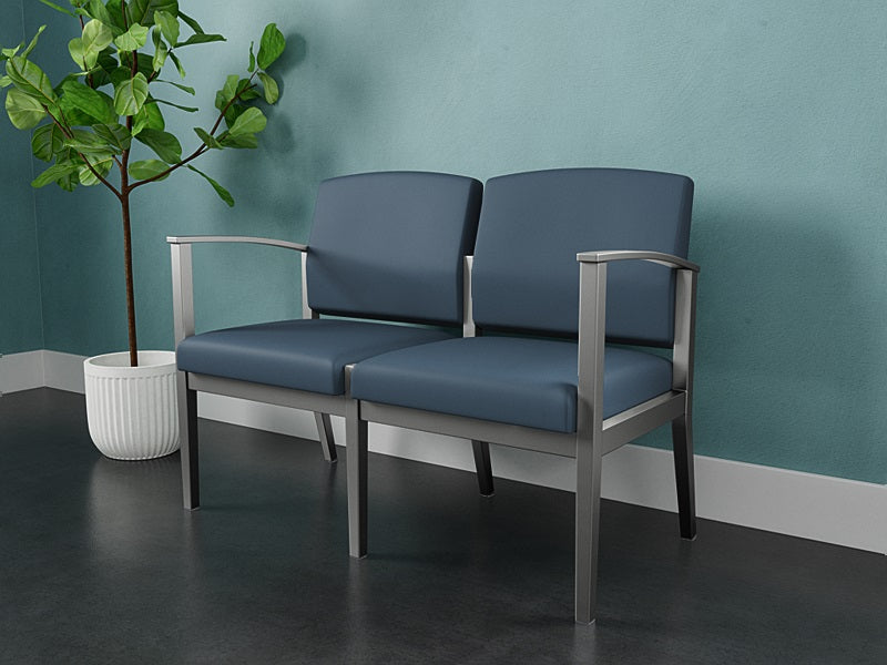 Lesro Amherst Steel 2 Seat Sofa | AS2101