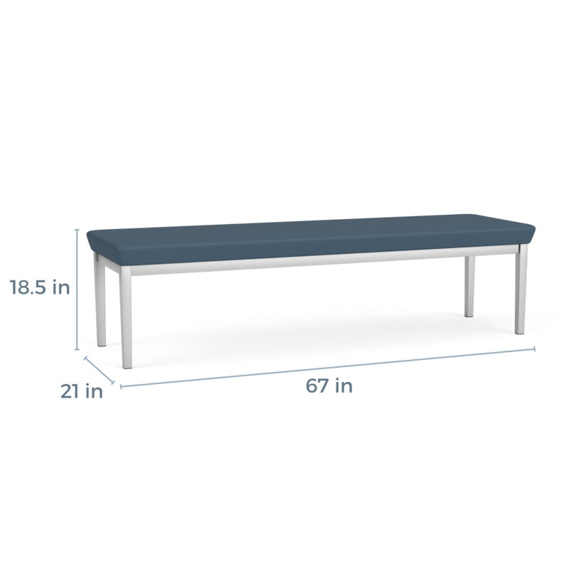 Lesro Amherst Steel 3 Seat Bench | AS3001