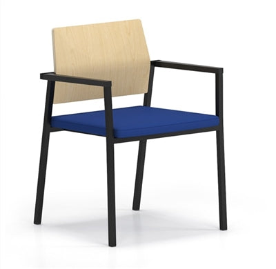 Lesro Avon Guest Chair - Upholstered Seat - Laminate Back | AV1141