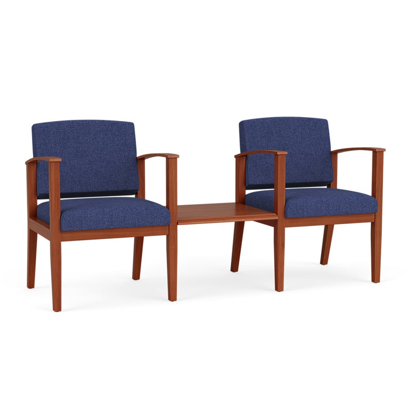 Lesro Amherst 2 Chairs w/ Connecting Center Table | AW2201