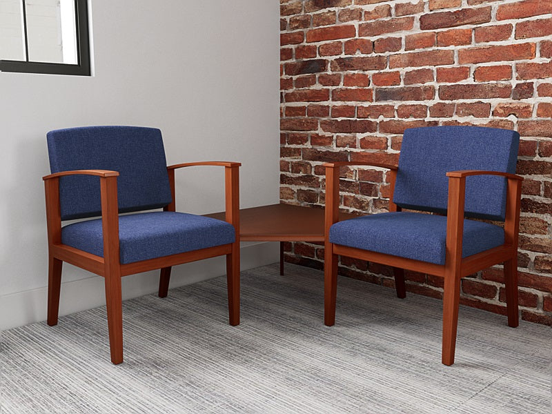 Lesro Amherst 2 Chairs w/ Connecting Corner Table | AW2301