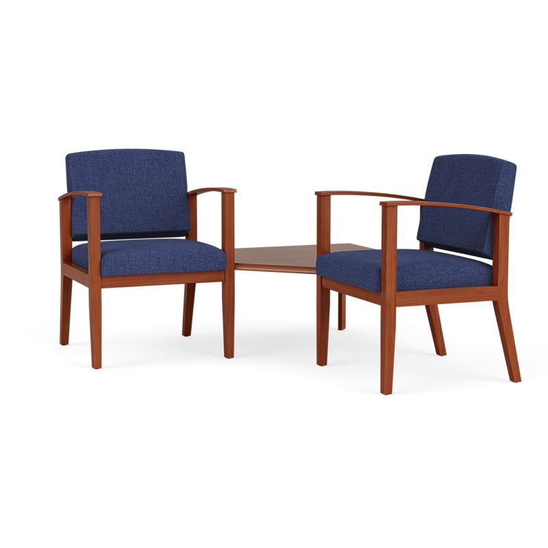 Lesro Amherst 2 Chairs w/ Connecting Corner Table | AW2301