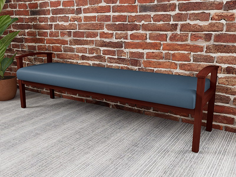 Lesro Amherst Open Arm 3 Seat Bench | AW3001