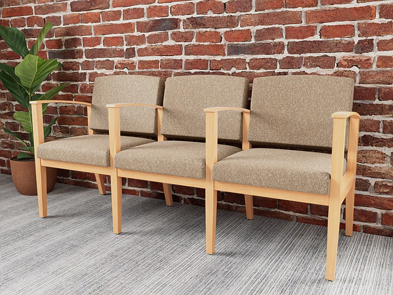 Lesro Amherst 3 Seat Sofa w/ Center Arms | AW3103