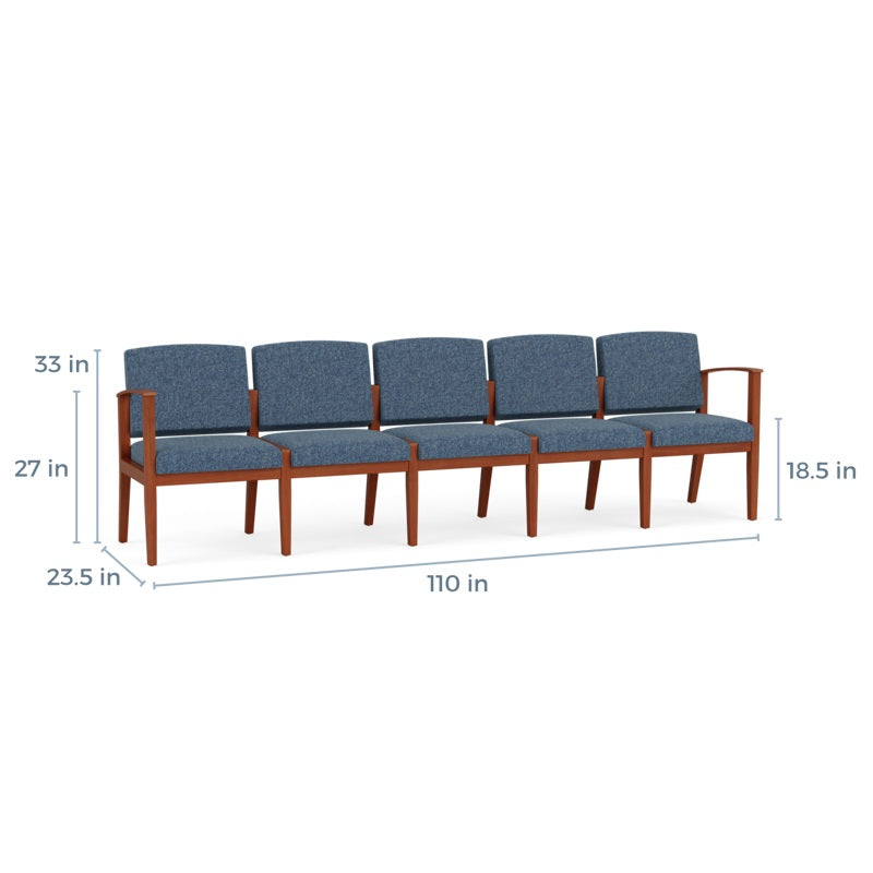 Lesro Amherst 5 Seat Sofa | AW5101