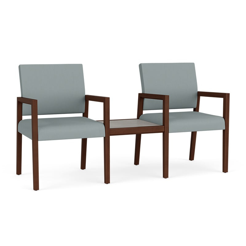 Lesro Brooklyn 2 Chairs w/Connecting Center Table | BK2201
