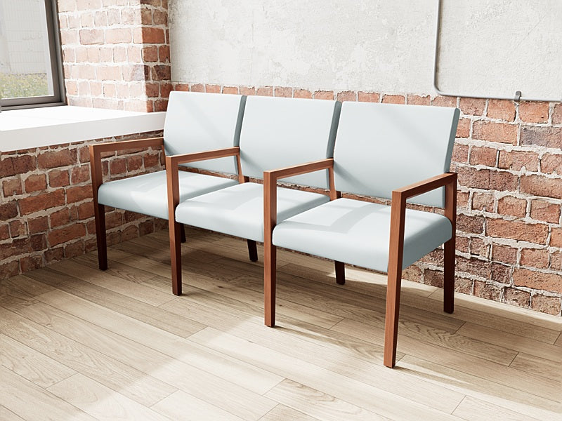 Lesro Brooklyn 3 Seat Sofa W/Center Arms | BK3103
