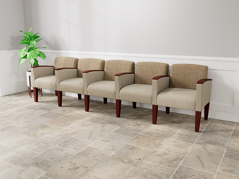 Lesro Belmont 5 Seats w/ Center Arms | BL5103