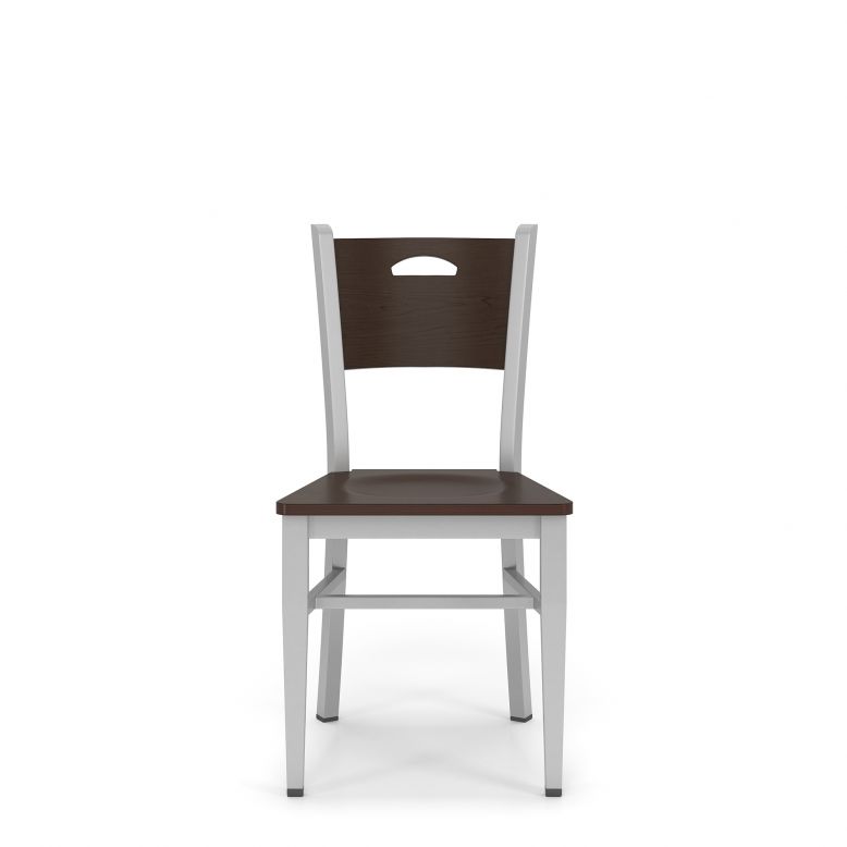 Lesro Concord Series Cafe Chair With Wood Seat | CD1191