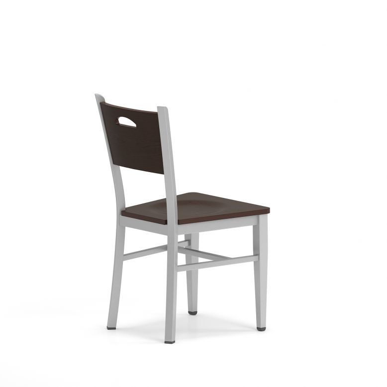 Lesro Concord Series Cafe Chair With Wood Seat | CD1191