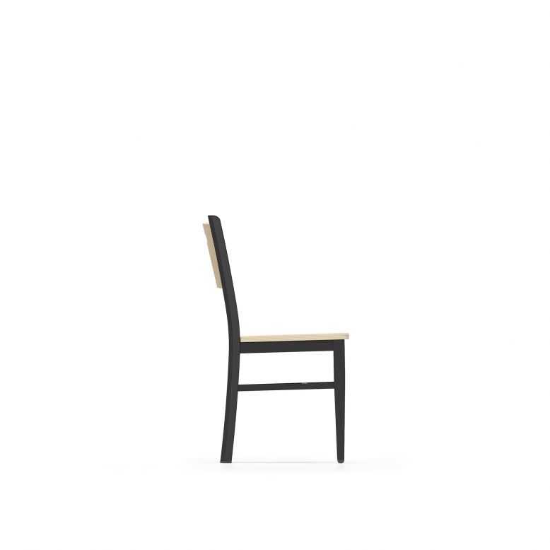 Lesro Concord Series Cafe Chair With Wood Seat | CD1191