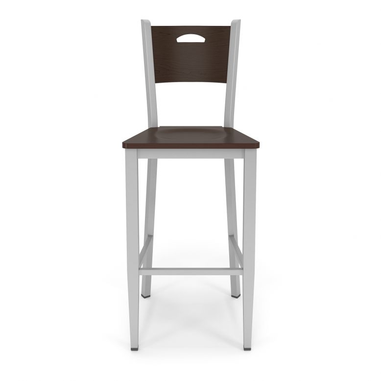 Lesro Concord Series Cafe Stool With Wood Seat | CD1193